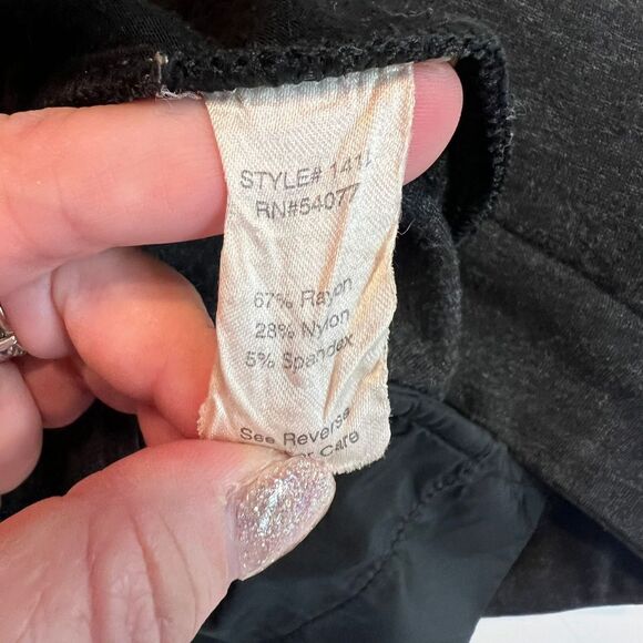 CAbi Pants Women 8 Ponte Knit Bootcut Professional Academia Gray Stretch Trouser - Picture 12 of 13